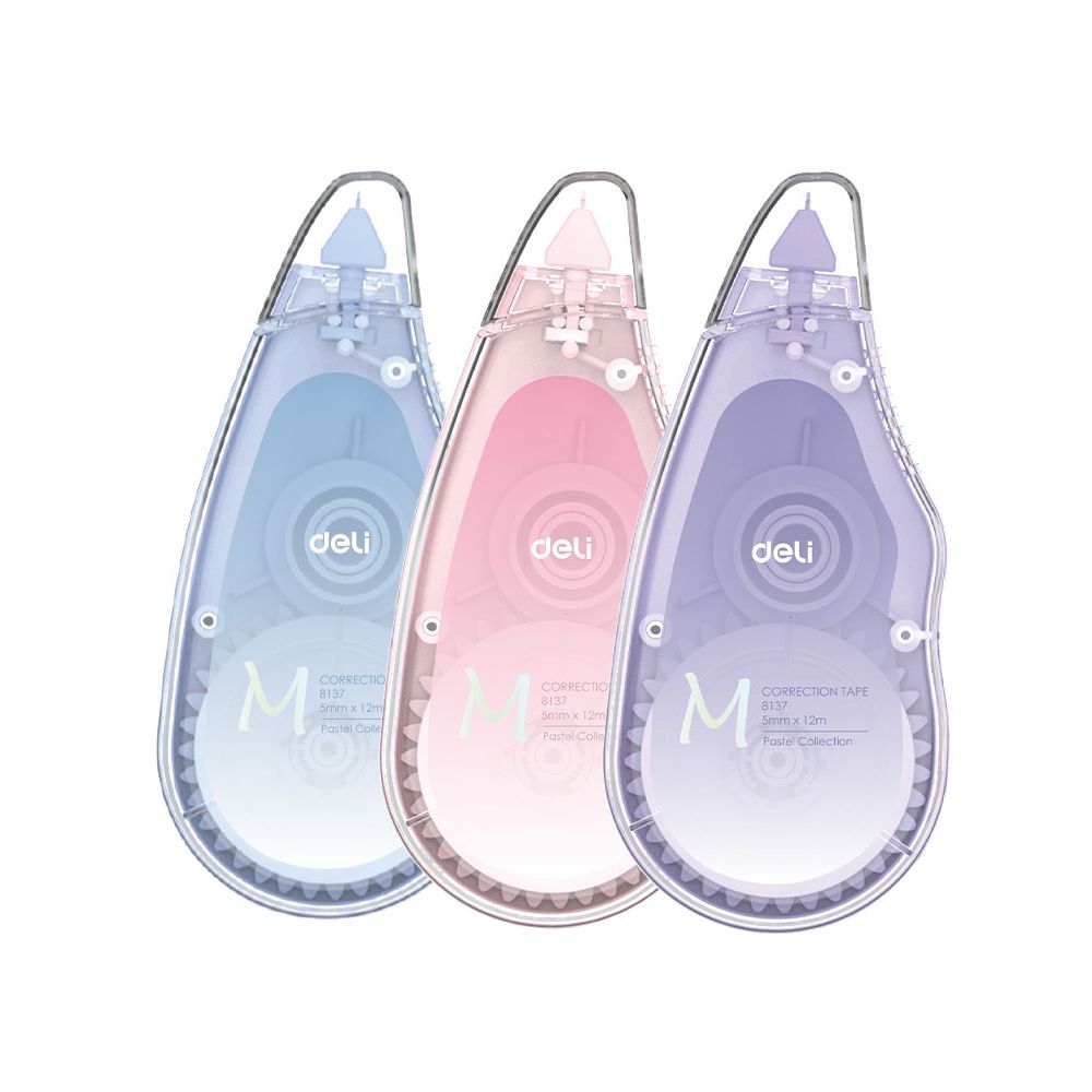 Коректор лента Deli Macaron E8137, 5 мм х 12 м