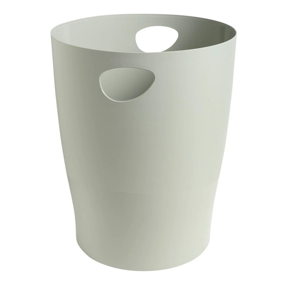 Кош за хартия EXACOMPTA , 15 л, 263x263x335 мм, рециклиран PP, плътен, сив