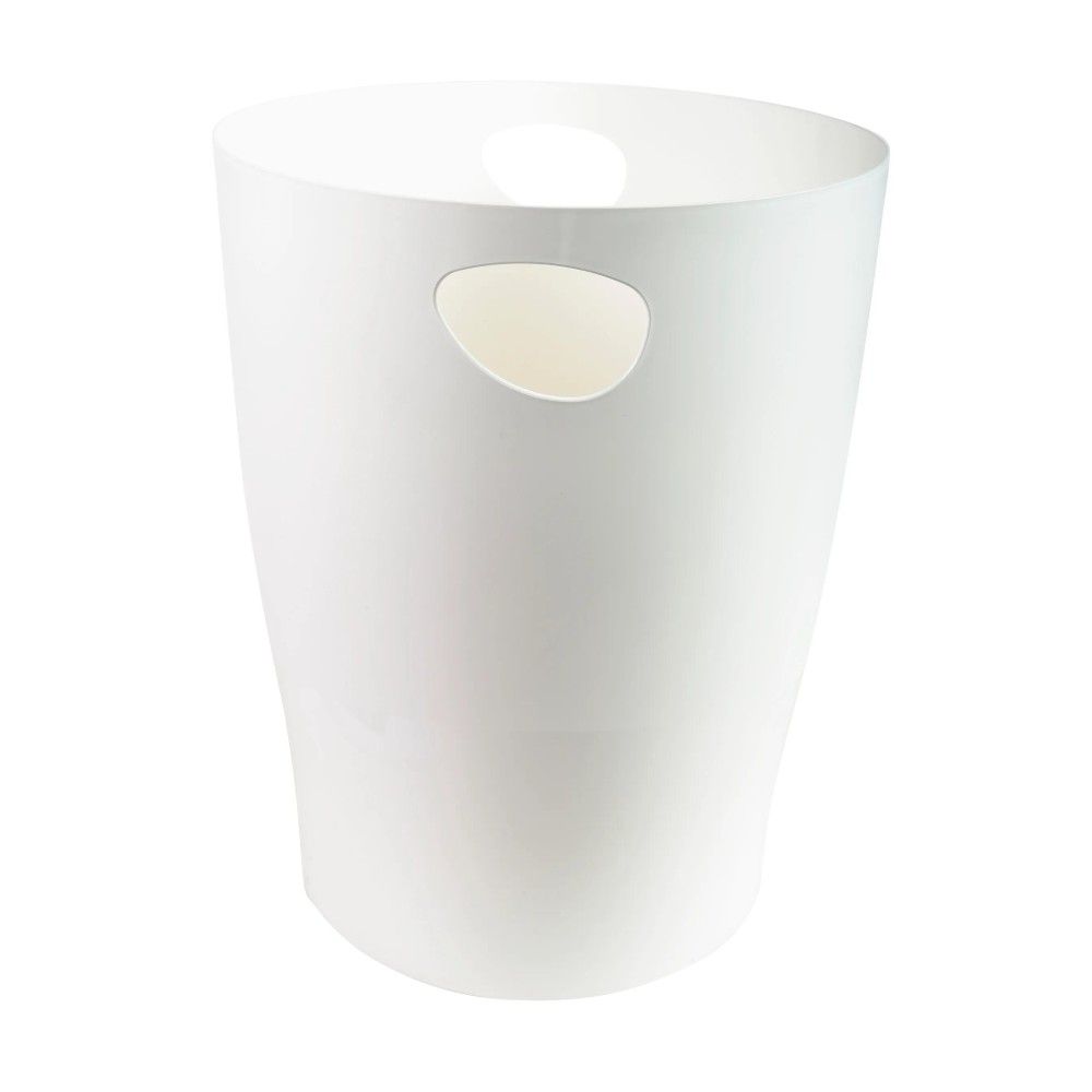 Кош за хартия EXACOMPTA Autentic, 15 л, 263x263x335 мм, рециклиран PP, плътен, бял