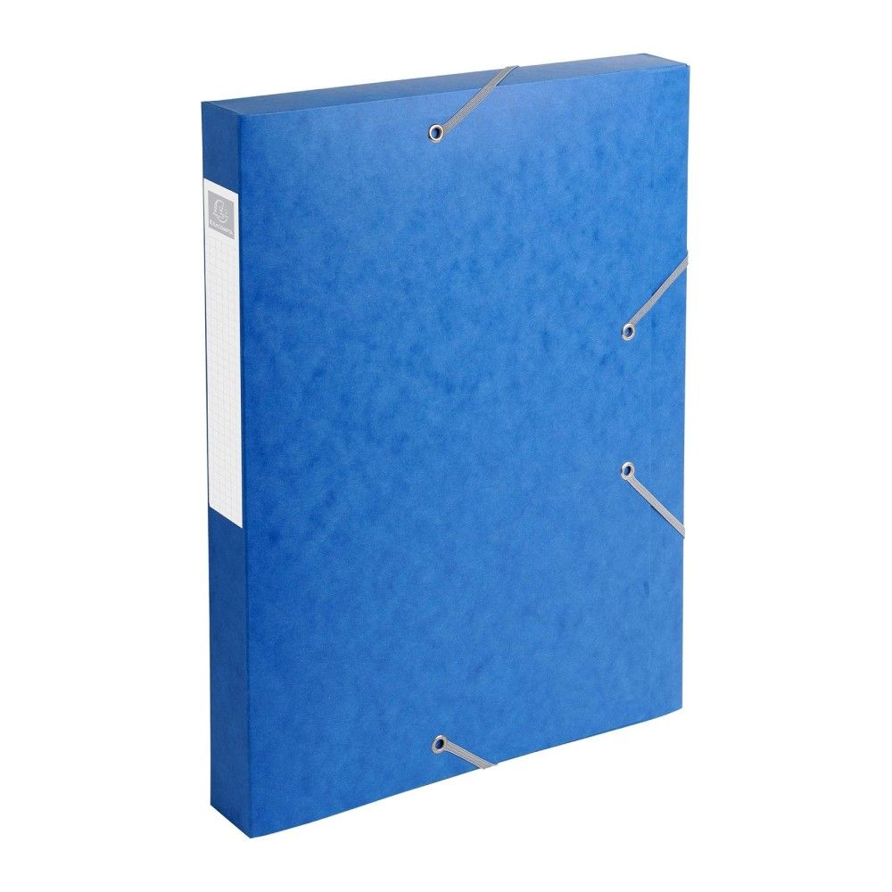 Кутия за документи с ластик EXACOMPTA Premium, 250х330х40 мм, A4, Genuine картон 600 г, синя Кутия за документи с ластик EXACOMPTA Premium, 250х330х40 мм, A4, Genuine картон 600 г, синя