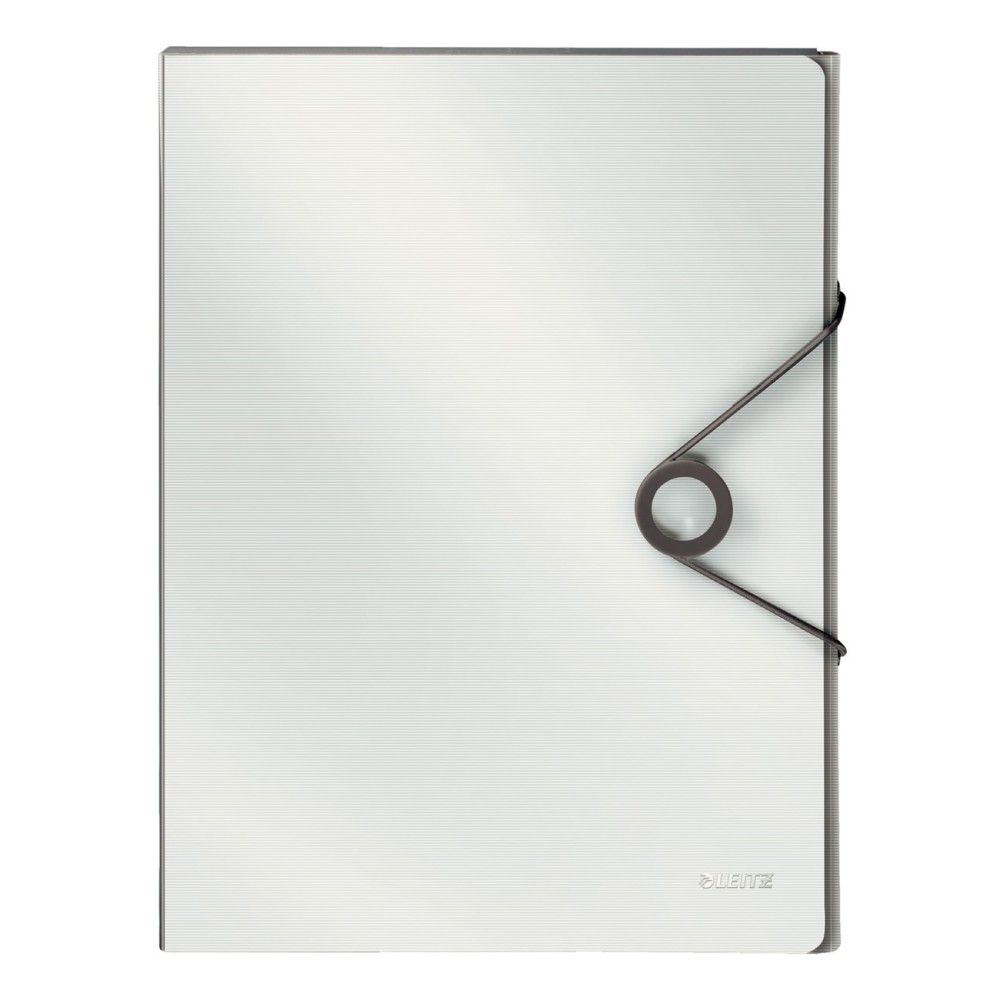 Кутия за документи с ластик LEITZ Solid, 250х330х30 мм, A4, РР, бяла