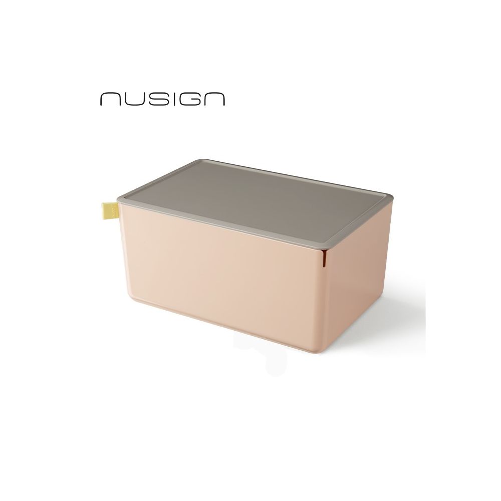 Кутия за съхранение NuSign ENS130-5, с капак, 7.2 л, 317х212х153 мм, розова