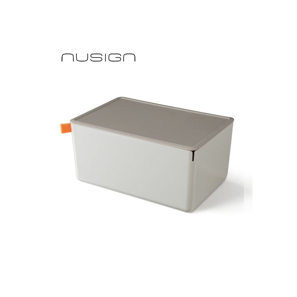 Кутия за съхранение NuSign ENS130-5, с капак, 7.2 л, 317х212х153 мм, сива