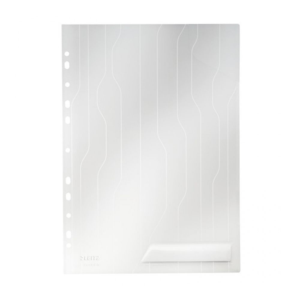 L-образен джоб LEITZ CombiFile, A4, РР 200 mic, с европерфорация, релефен мат, безцветен, 5 бр.