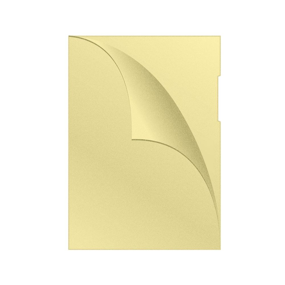 L-образен джоб Q-CONNECT, A4, РР 120 mic, мат, прозрачно жълт