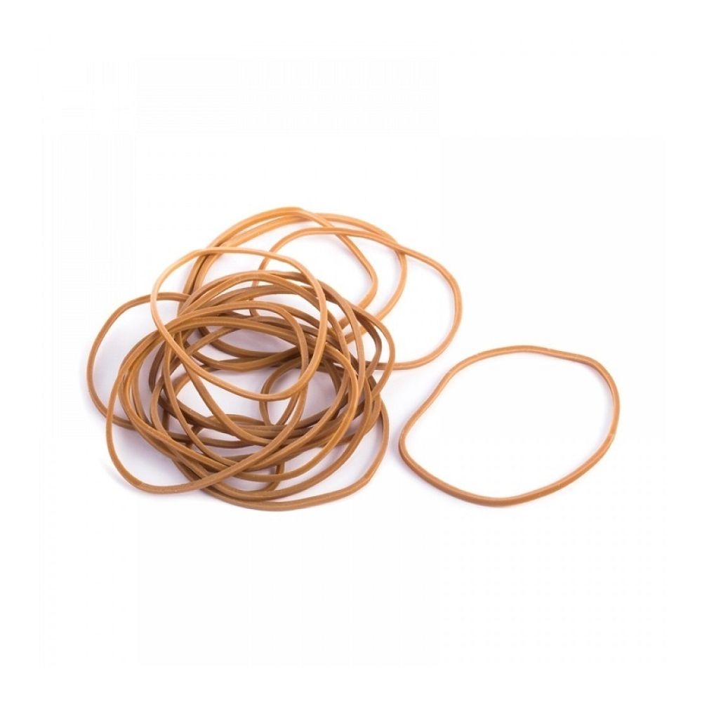 Ластици OFFICE PRODUCTS, каучукови, ф70 мм, 1.5х1.5 мм, бели, опаковка 1кг