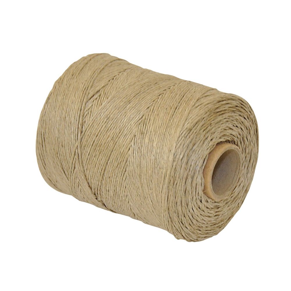 Ленен конец Q-CONNECT, восъчен, 250 г, ролка 250 м, кафяв