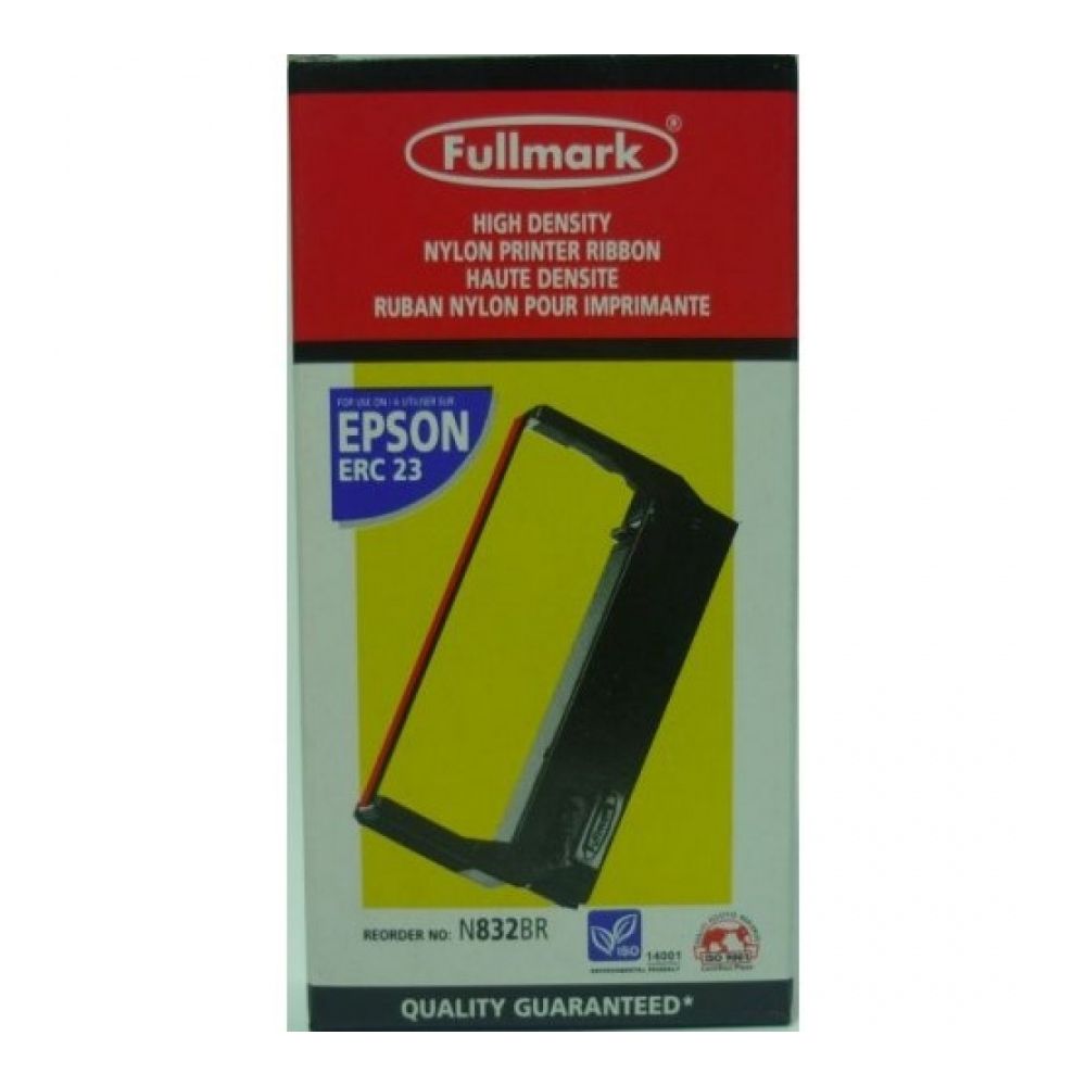 Лента Fullmark n832br за матричен принтер Epson ERC-23, черно-червена