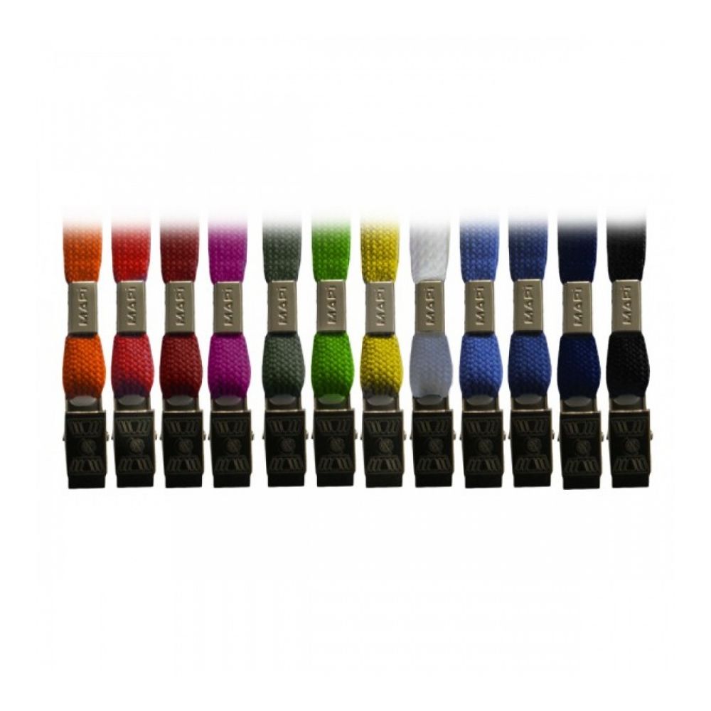 Лента за бадж с метална щипка, 750 мм, текстилна, зелена 