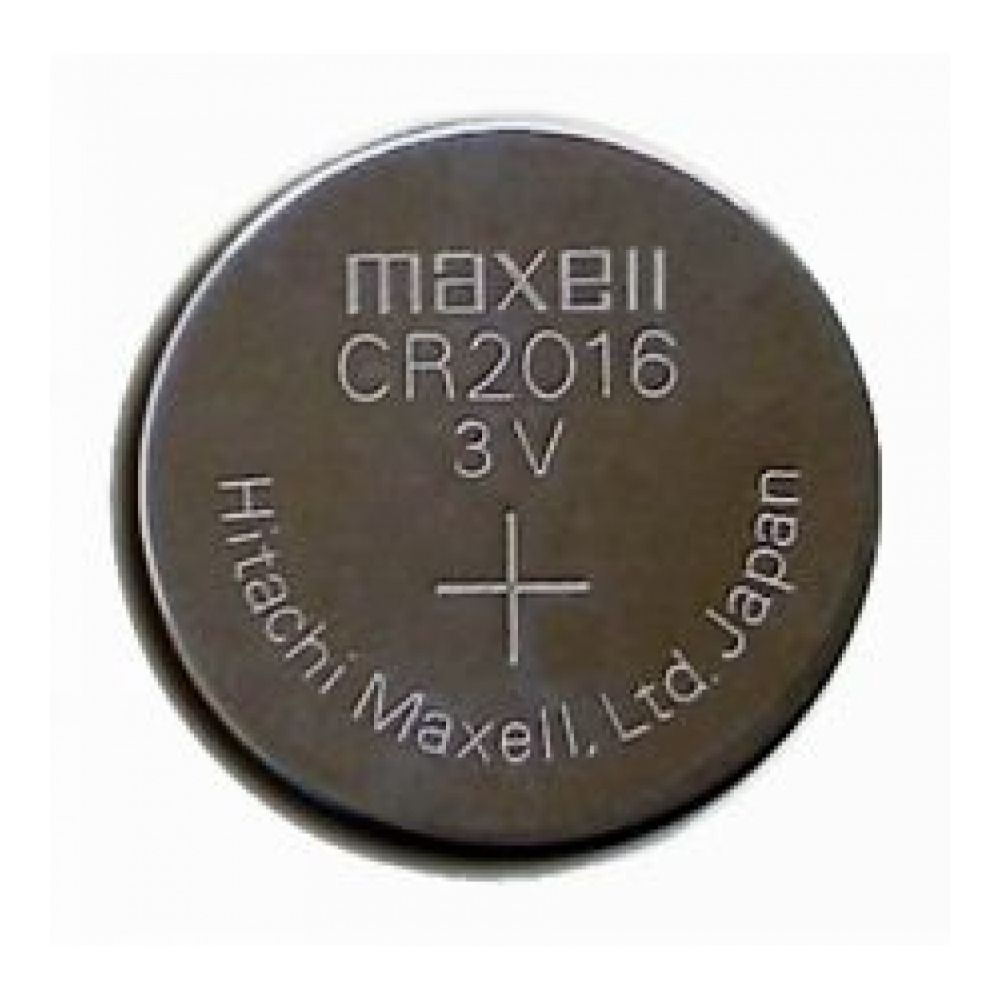 Литиева батерия Maxell, бутонна, CR2016, 3 V, за калкулатори, часовници и др., блистер 1 бр.