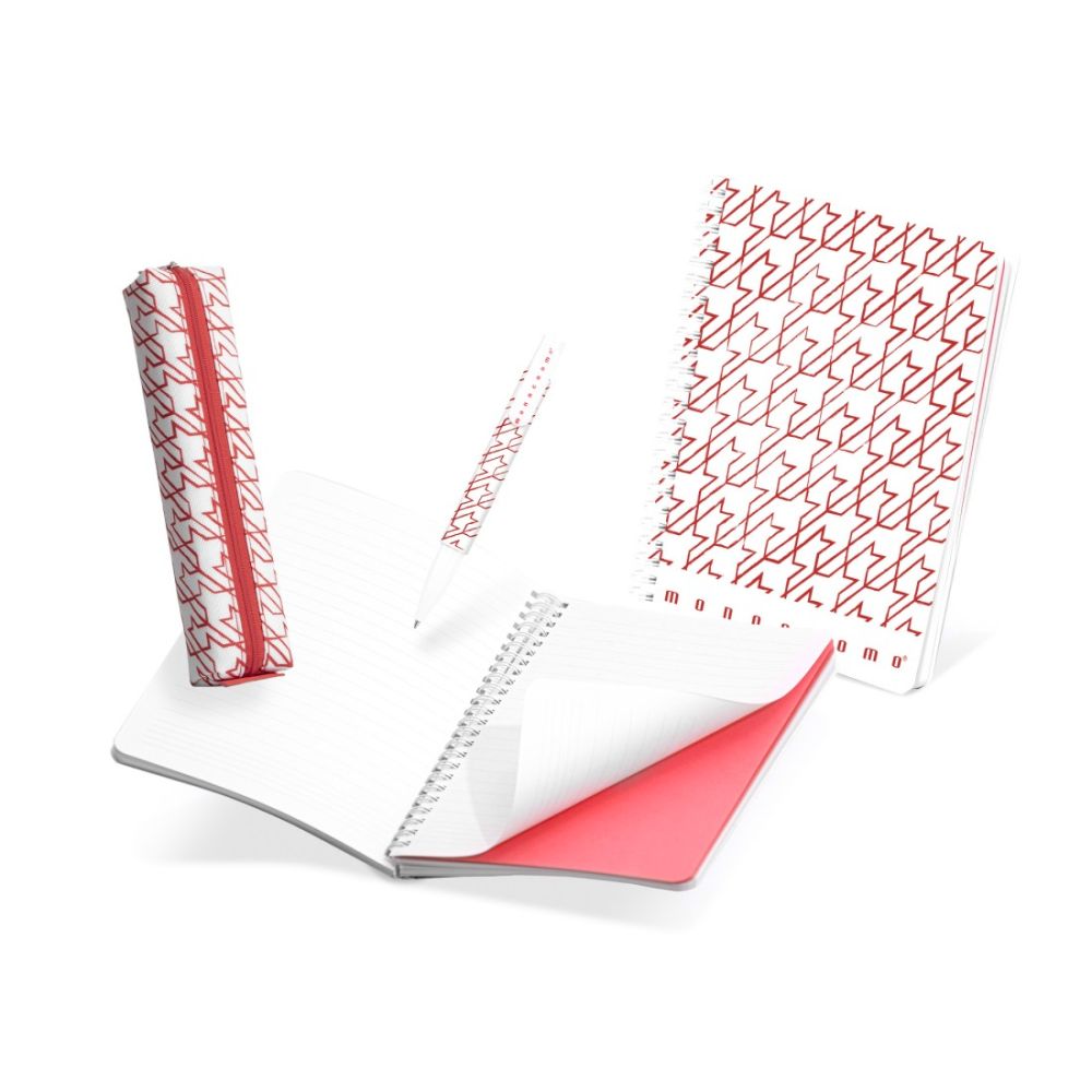 Луксозен комплект за подарък PIGNA Monocromo с бележник, несесер и химикалка