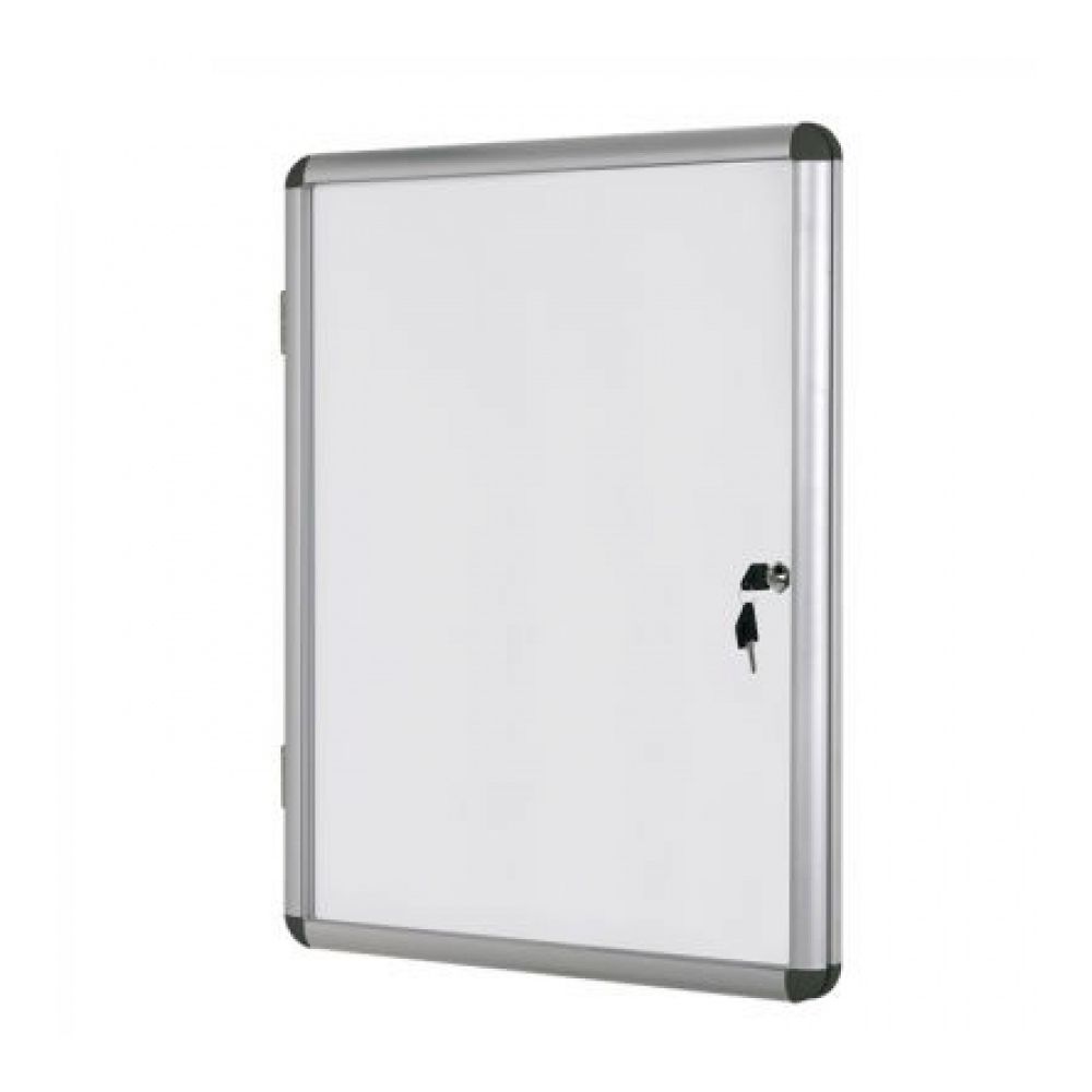 Магнитно витринно табло Bi-Office Enclore, алумивиева рамка със заключване, 720х670 мм, 6хА4