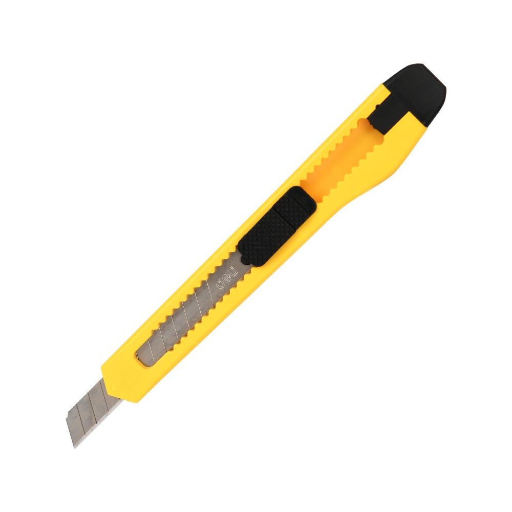 Макетен нож Deli TOOLS, EDL009A, ABS, SK5, 125х20х14 мм, 9 мм, заключване
