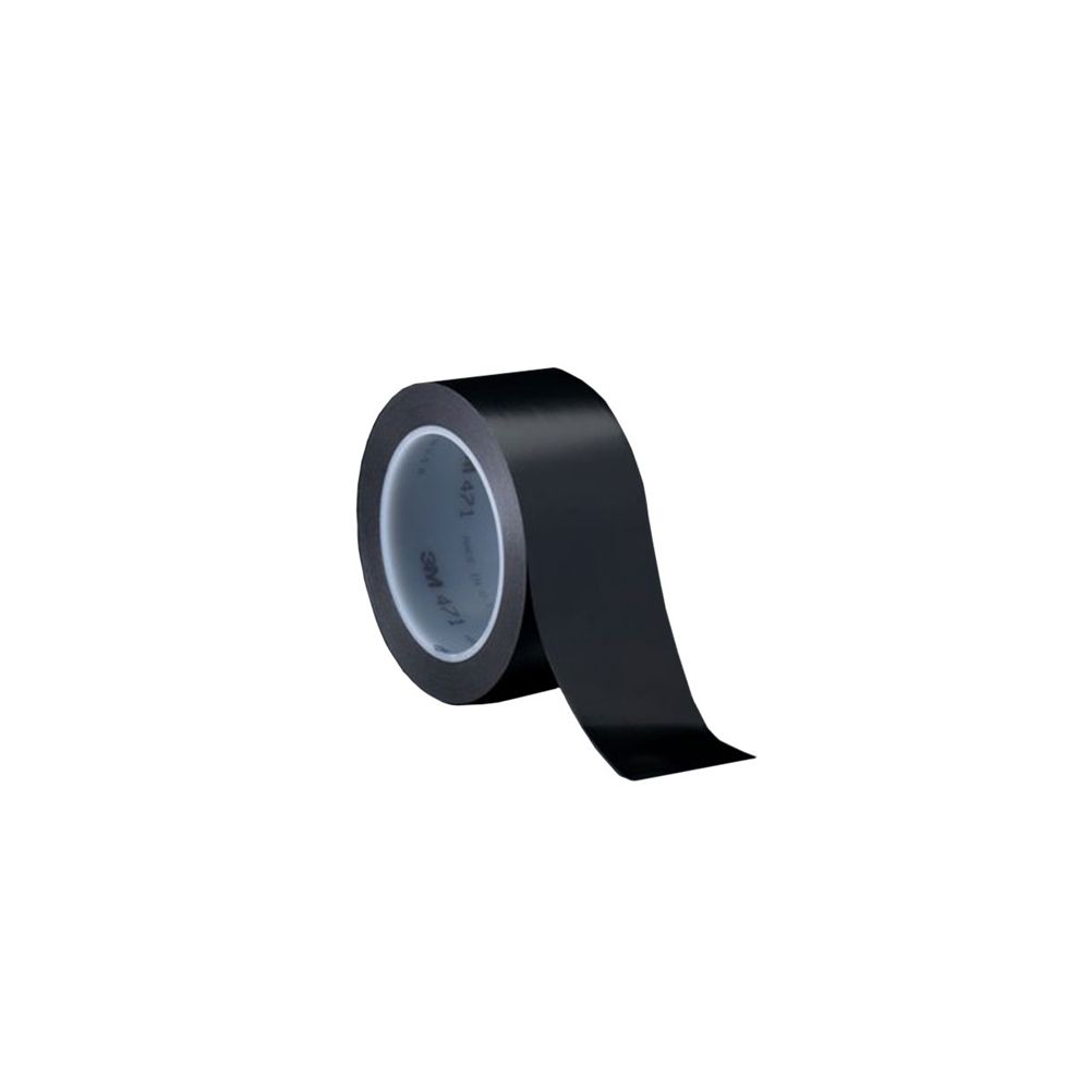 Маркираща предпазна лента за повърхности 3М Vinyl 471, 50 мм х 33 м, самозалепваща, черна