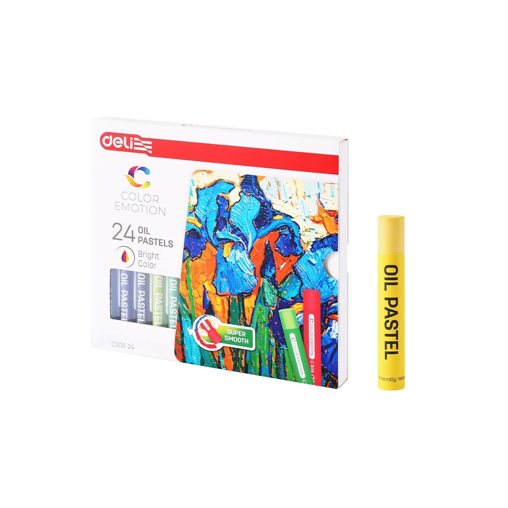 Маслени пастели Deli Color Emotion EC306-24, 24 цвята