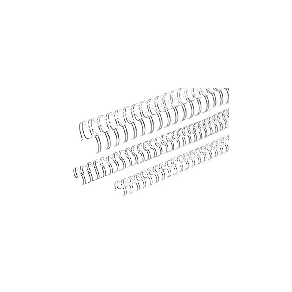 Метални гребени за подвързване RENZ , 2:1, 5/16", 8 мм, сребърни, 100 бр.