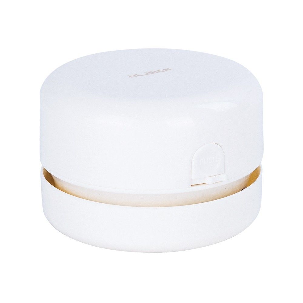 Мини прахосмукачка за бюро NuSign NS198, с батерии, 89 х 68 мм, бяла