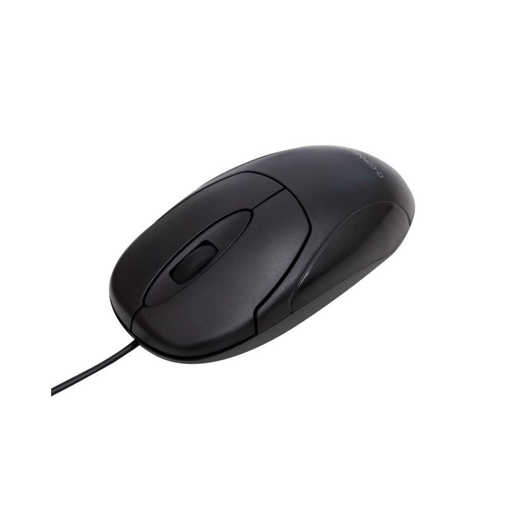 Мишка Q-CONNECT, USB, кабел 1.45 м, 3 бутона, черна