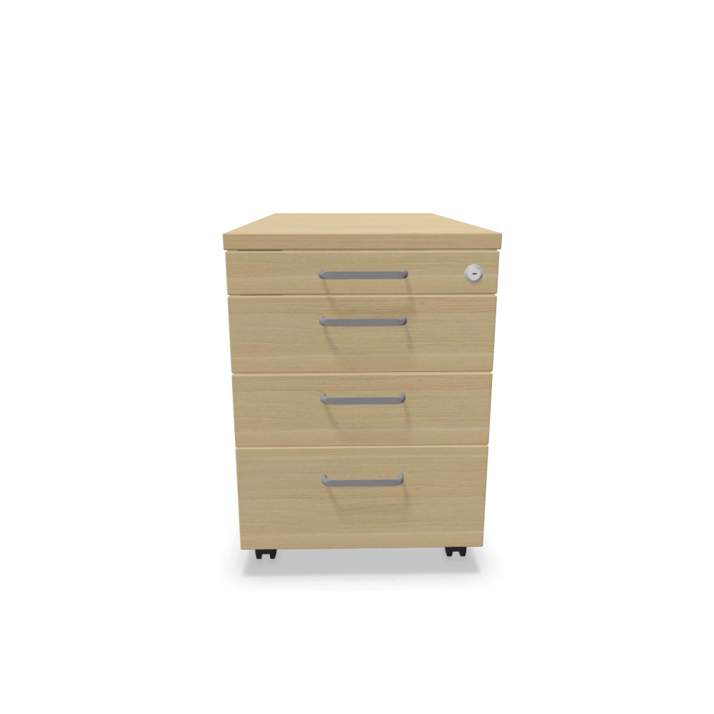 Мобилен контейнер с четири чекмеджета Easy Space 3D PD, 430х800х600мм, ПДЧ 18 мм, дъб Кайзерберг