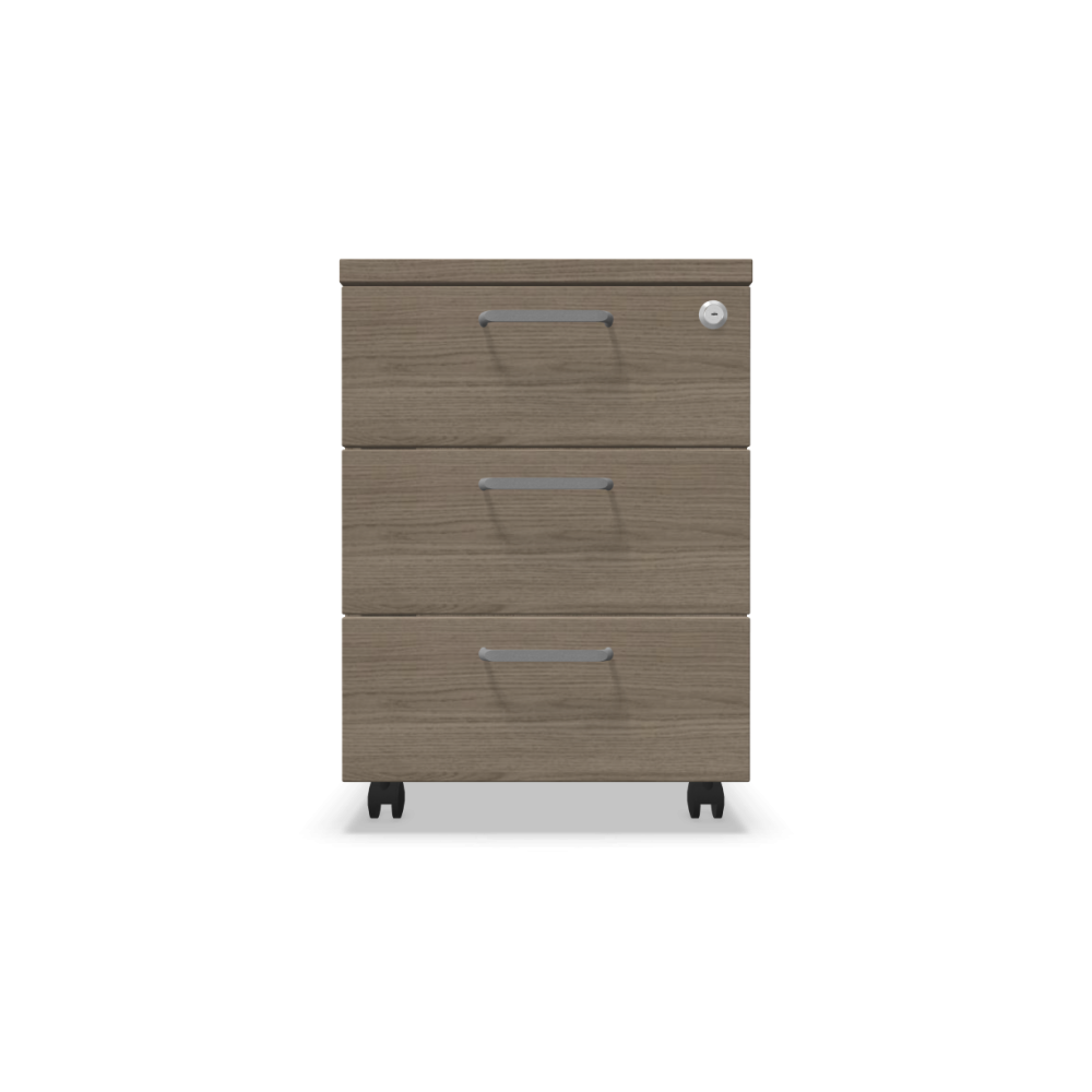 Мобилен контейнер с три чекмеджета Easy Space 3D, 430х480х600мм, ПДЧ 18 мм, дъб Виченца