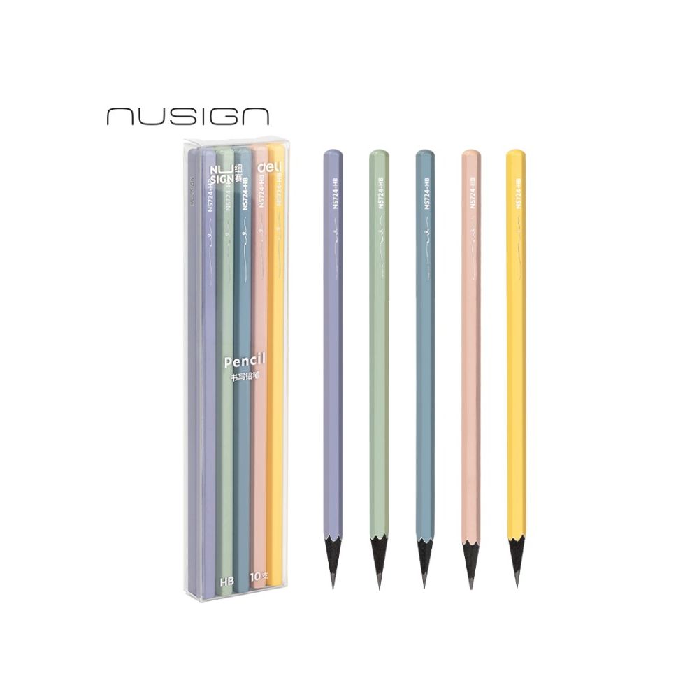 Молив без гума Nusign Classic NS724-HB, шестоъгълно тяло, HB