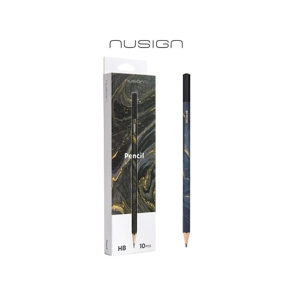 Молив Nusign Natural Fluids ENS728-HB, шестоъгълно тяло, HB