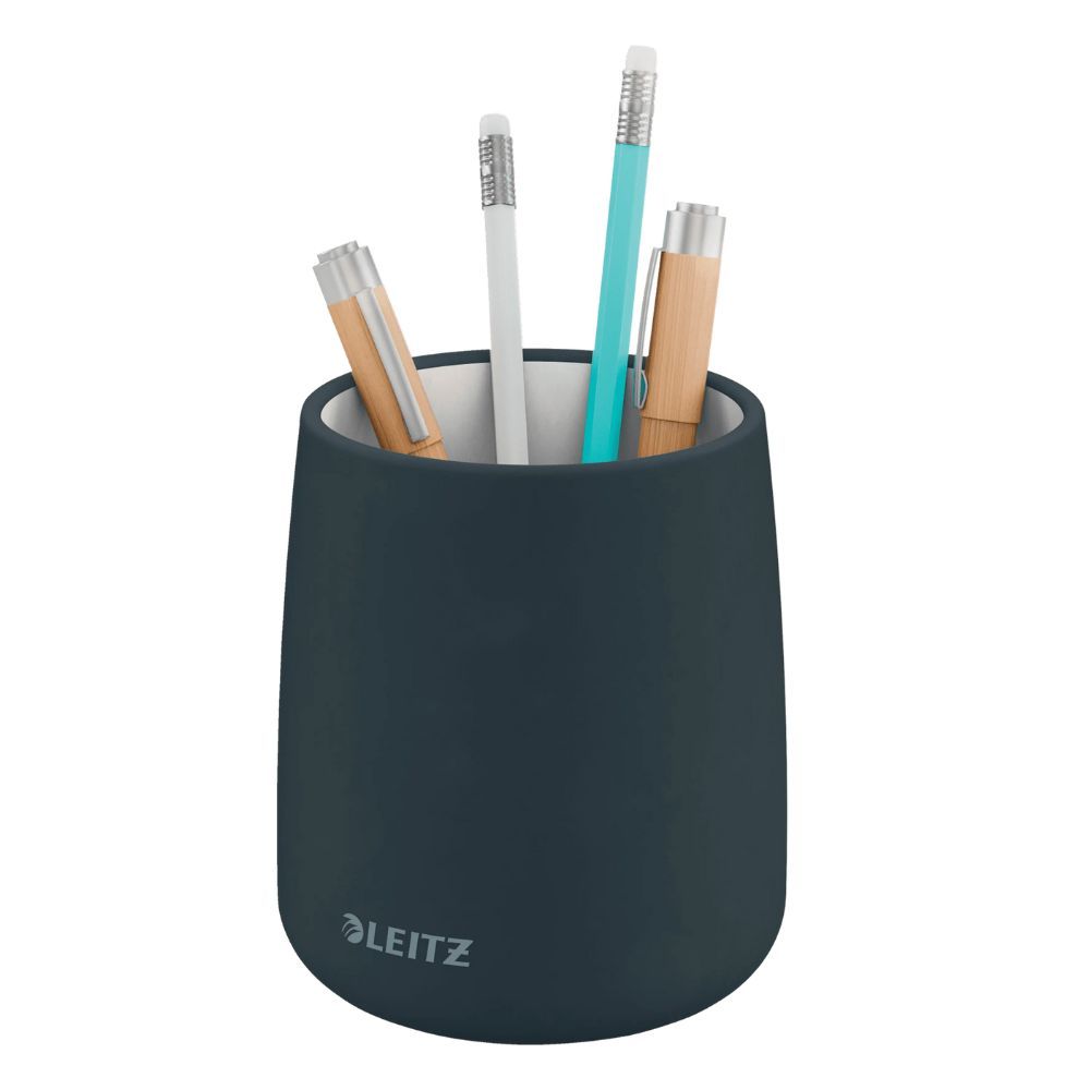 Моливник Leitz Cosy, 108х87х87 мм, керамика, тъмносив