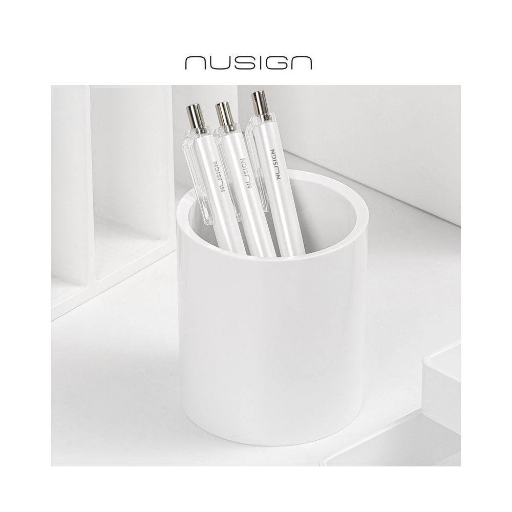 Моливник Nusign Classic, ENS023, D83х95 мм PS, бял Моливник Nusign Classic, ENS023, D83х95 мм PS, бял