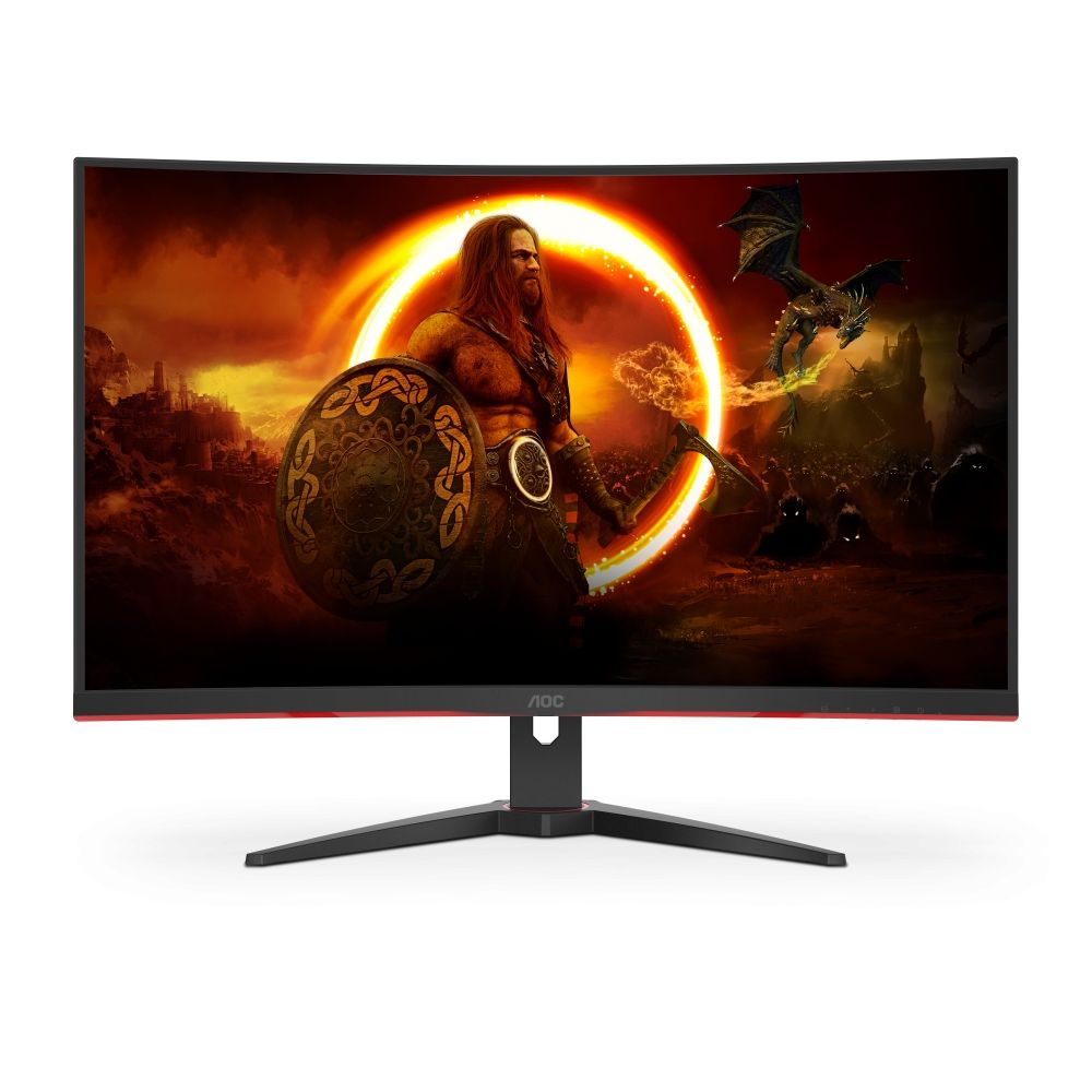 Монитор AOC C32G2ZE/BK, 31.5",VA, 4ms Curved, WLED, 1920x1080, Anti-Glare, 2xHDMI, DisplayPort, чере