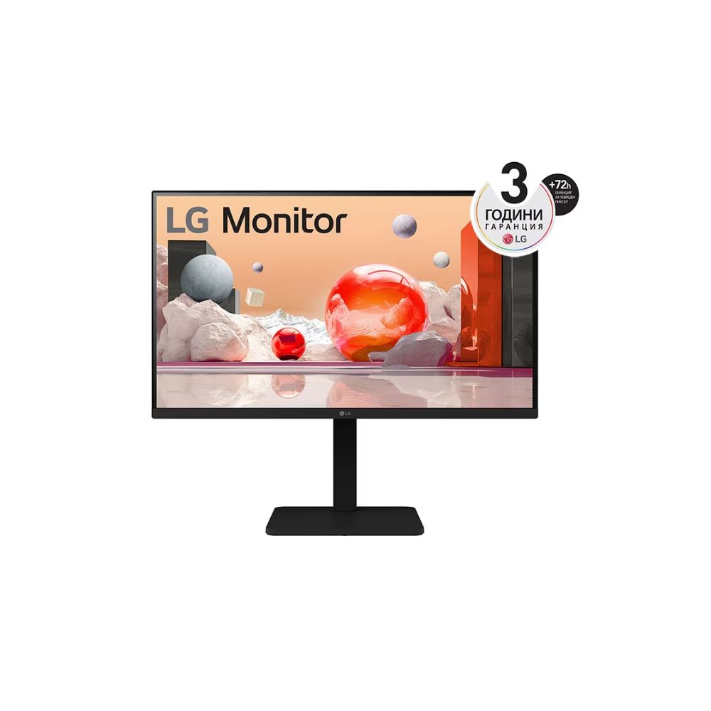 Монитор LG 27BA550-B, 27" IPS, 5ms , Flat, LED, FHD, 1920x1080, Anti-Glare, HDMI, VGA, черен