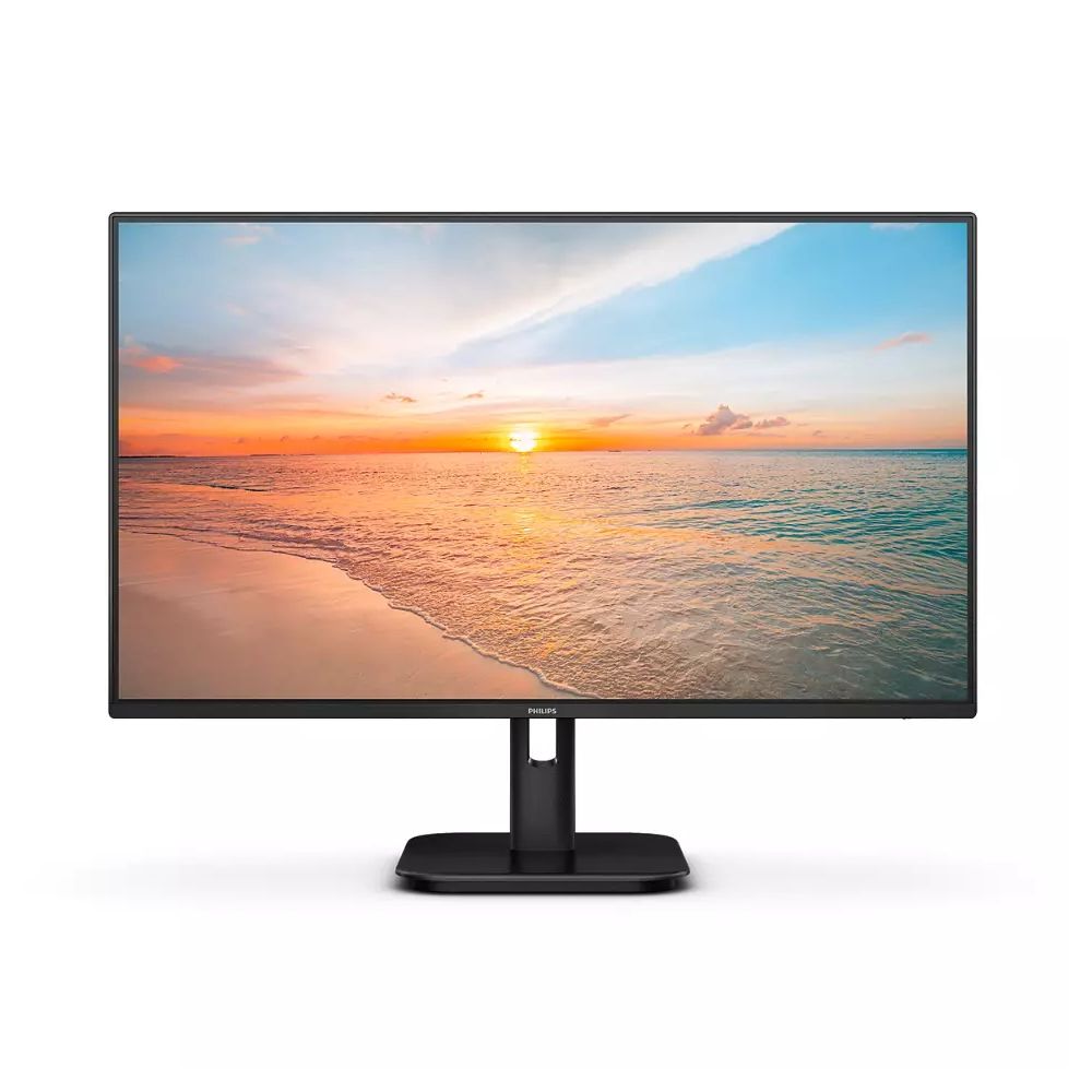 Монитор Philips 24E1N1300A, 23.8", IPS, 4ms, Flat, WLED, 1920x1080, AG, HDMI, USB-C 3.2, черен