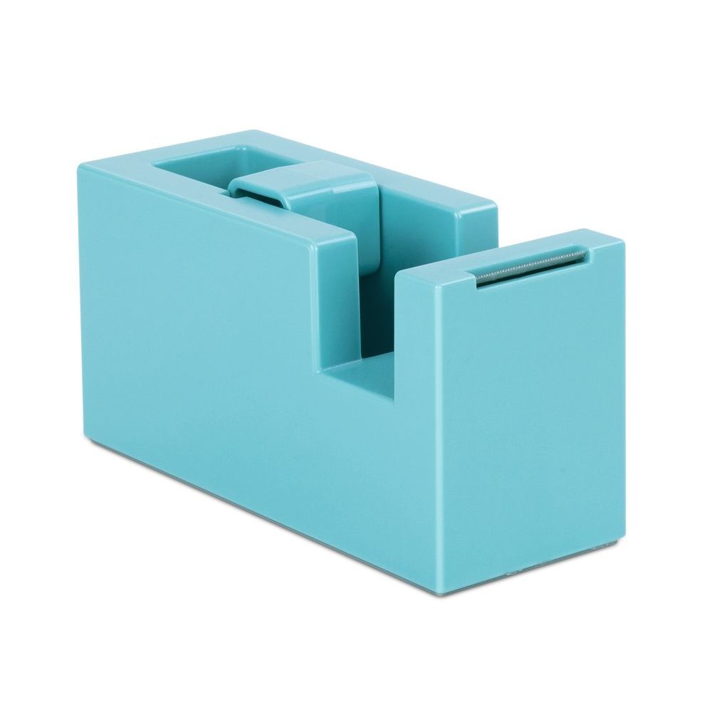 Настолен тиксодържач NuSign ENS121, 114x45x59 мм, за ленти до 19 мм х 33 м, светлосин