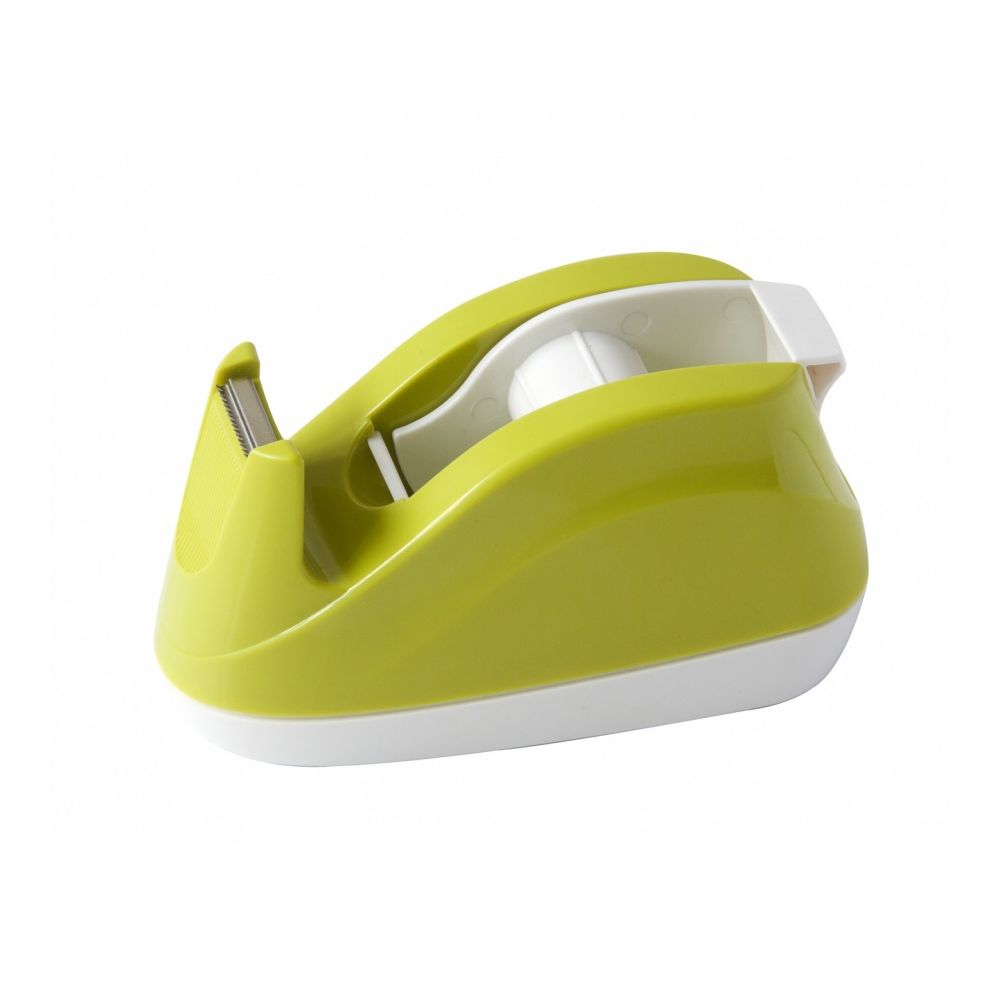 Настолен тиксодържач Deli Vivid E808, 123x57x65 мм, за ленти до 19 мм х 33 м, зелен