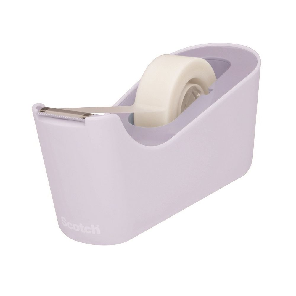 Настолен тиксодържач Scotch C18L Lavender, за 19 мм х 33 м, 73х162х64 мм, лилав