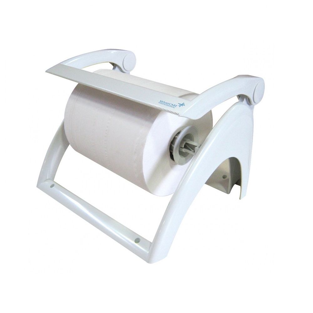 Настолна поставка-диспенсър за индустриална хартиена ролка Velvet , бял, ABS, 300х440х370 мм
