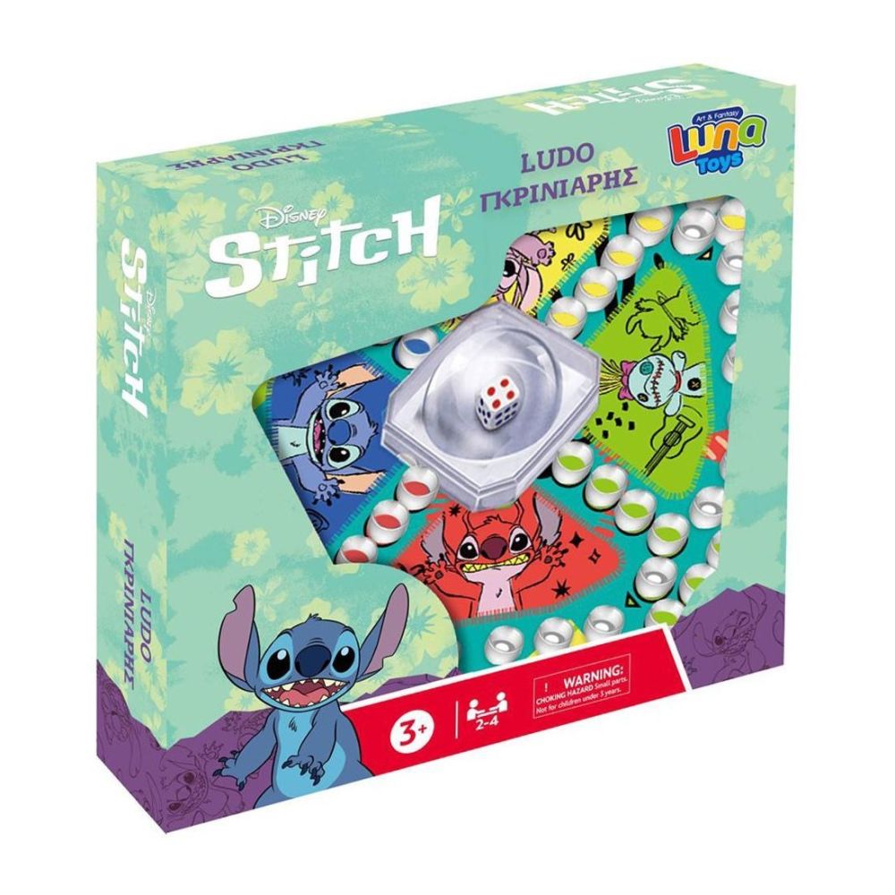 Не се сърди човече LUNA Toys STITCH, 270 х 270 х 50 мм
