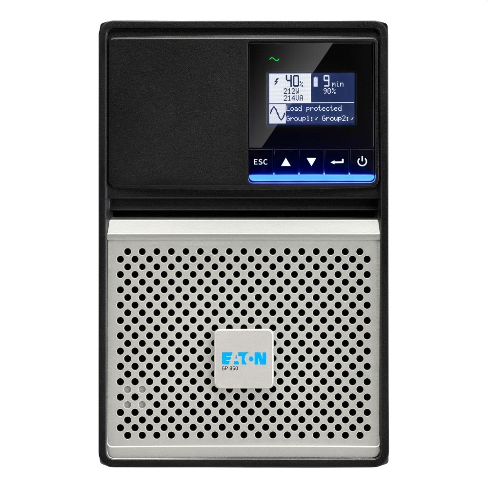 Непрекъсваем ТЗИ Eaton 5P, 850VA/ 680 W, IEC G2, 6 извода, черен