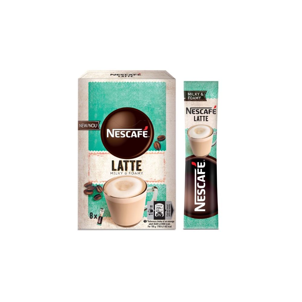 Nescafe CLASSIC LATTE Milk&Foam разтворимо кафе, кутия 8 бр. х 15 г Nescafe CLASSIC LATTE Milk&Foam разтворимо кафе, кутия 8 бр. х 15 г