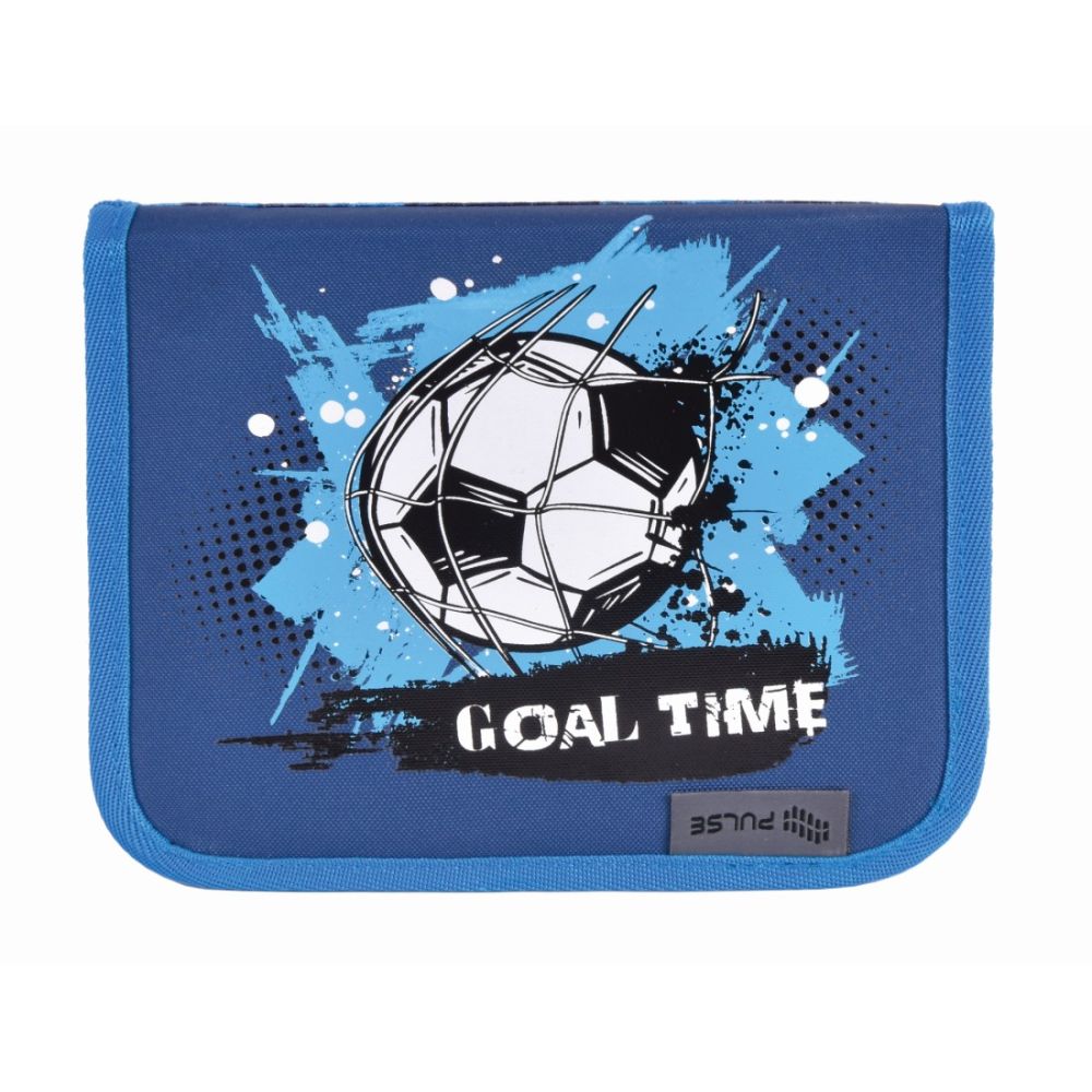 Несесер без пълнеж PULSE Football, едно отделение и два капака, син