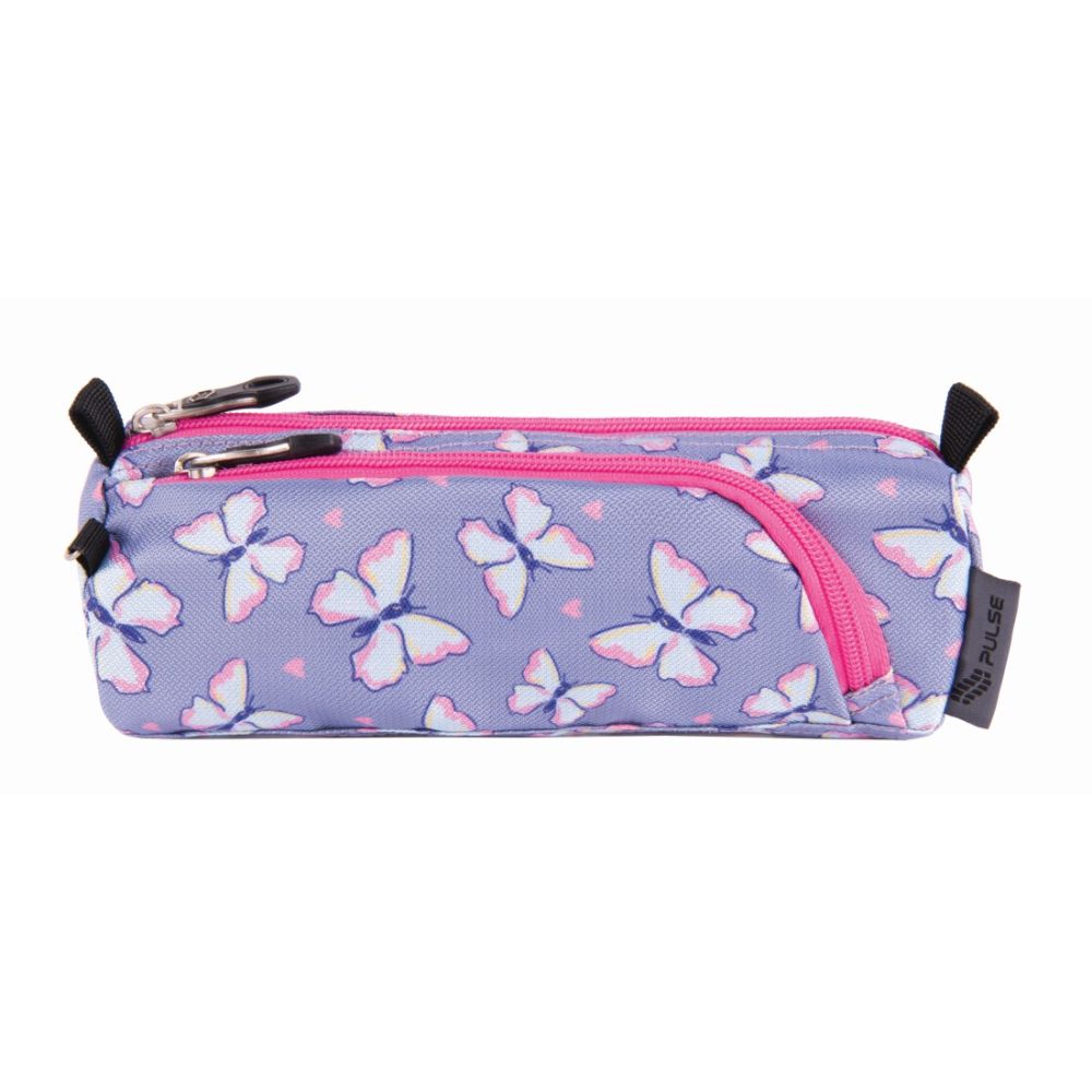 Несесер с две отделения PULSE Gray Butterfly, сив