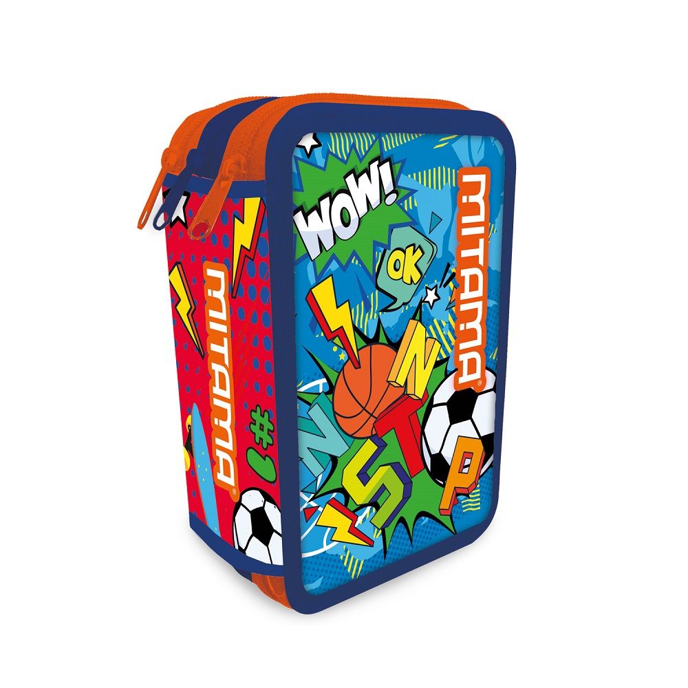 Несесер с пълнеж MITAMA Triplo от 47 бр. средства, 3 отделения, микс 6 дизайна за момче