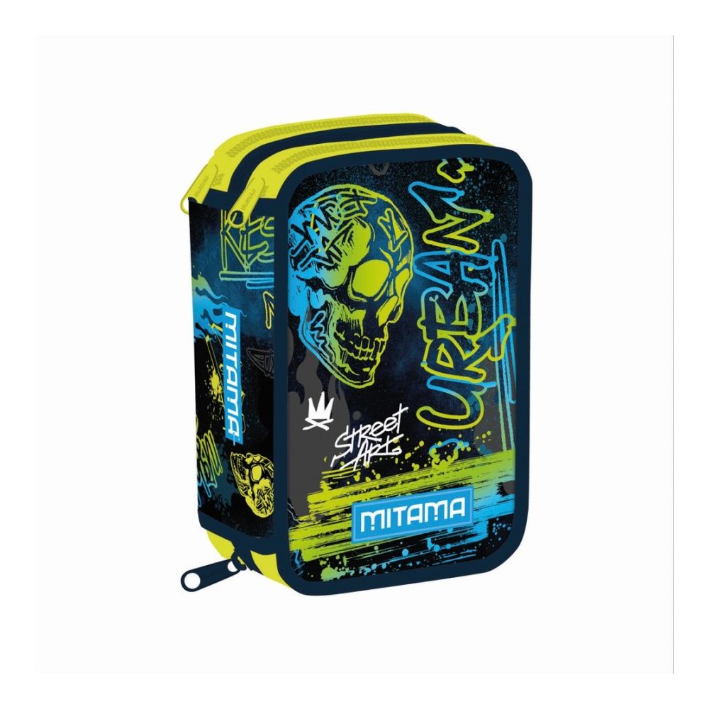 Несесер с пълнеж MITAMA Triplo, серия UrbanEvo, 47 бр. средства, 3 отделения, дизайн за момче