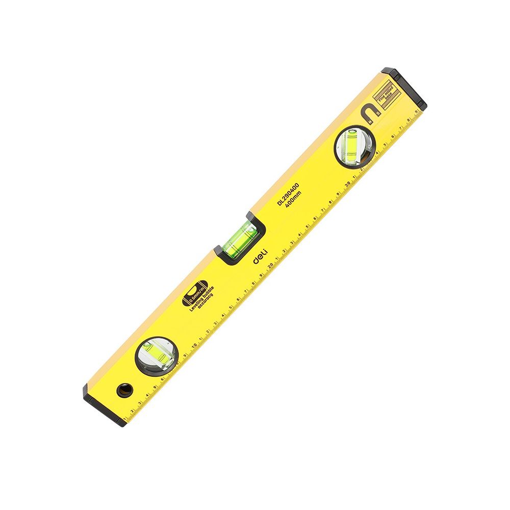 Нивелир Deli TOOLS EDL290400, 400 мм алуминиев, 260 гр, жълт