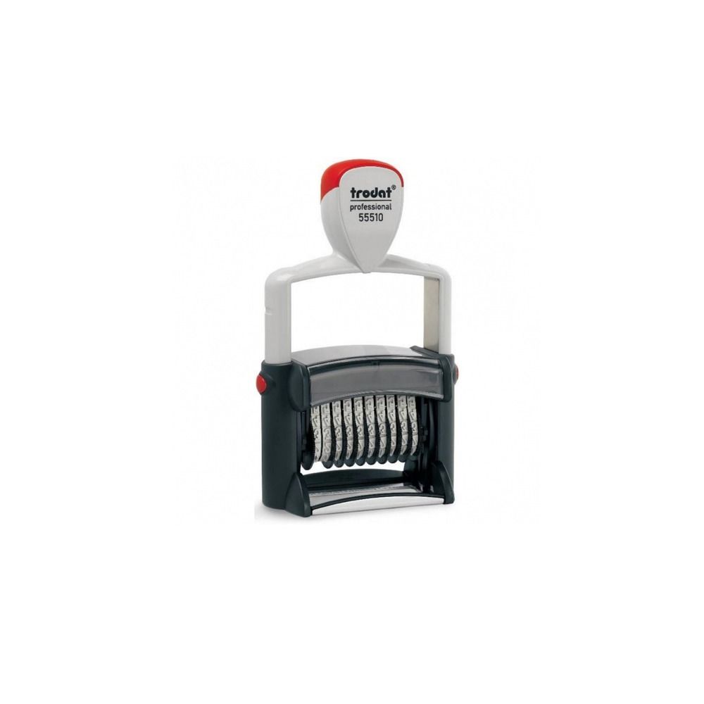 Номератор Trodat Professional 55510, с 10 цифри, височина на шрифта 5 мм, син тампон