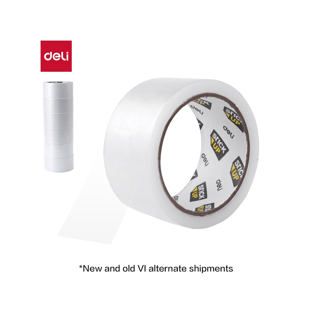 Опаковъчна лента Deli Stick Up EA318, акрилна, прозрачна, 45 mic, 48 мм х 56