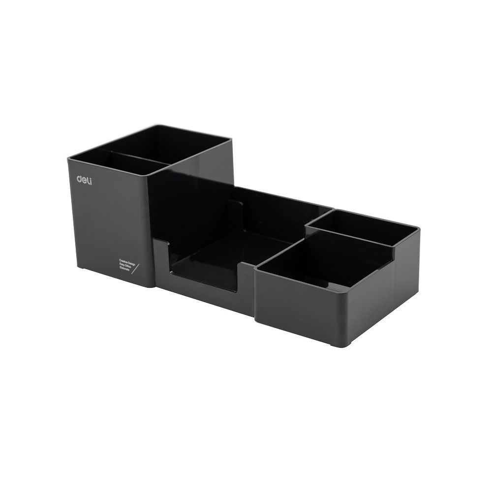 Органайзер за бюро Deli, EZ00220, 6 отделения, 152х190х142 мм, черен