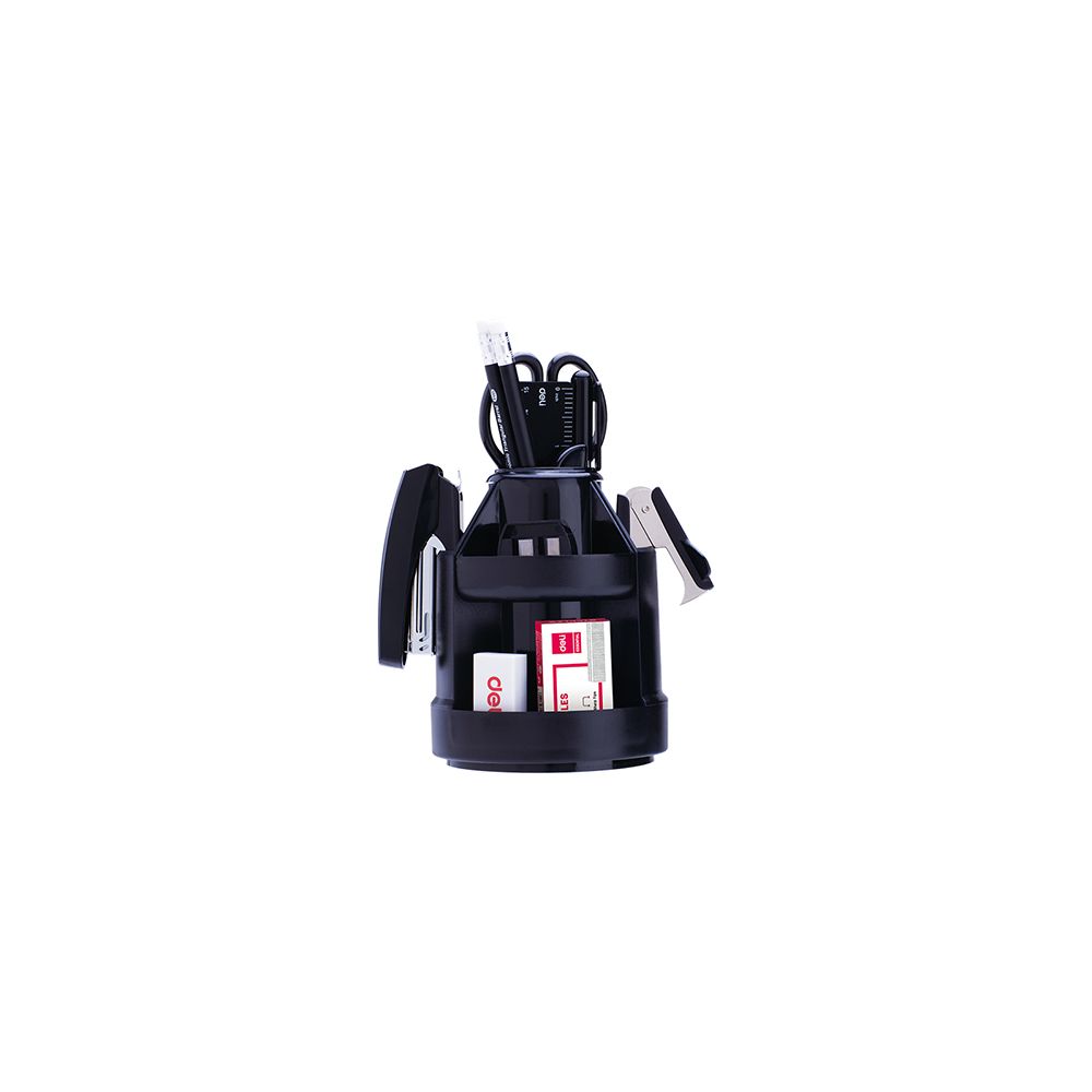 Органайзер за бюро Deli Maxi, E38250A, окомплектован, 15 части, черен