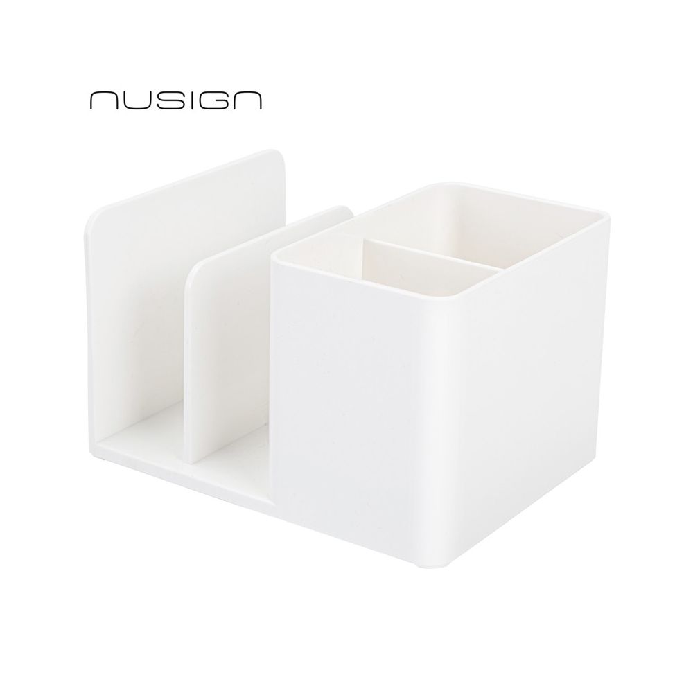 Органайзер за бюро NuSign ENS950, 4 отделения, 120х155х96 мм, бял