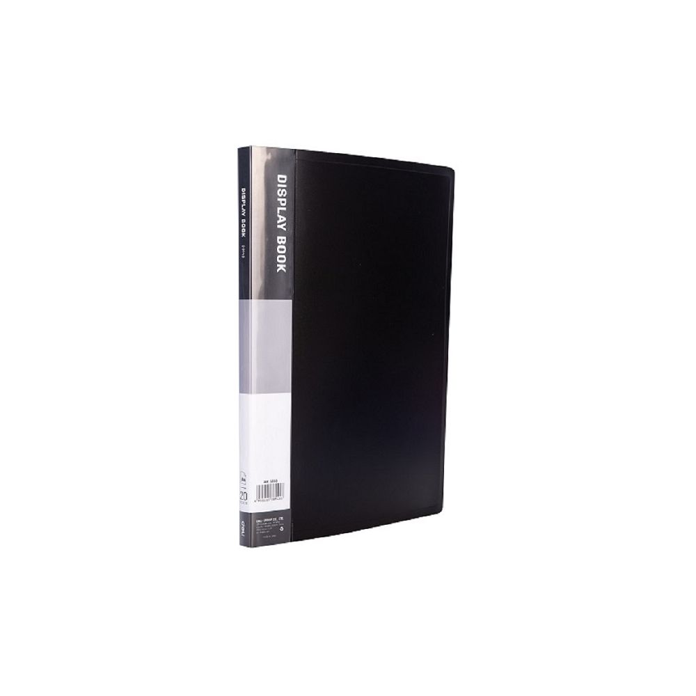 Папка с 20 джоба Deli Classic, E38145, A4, PP, черна