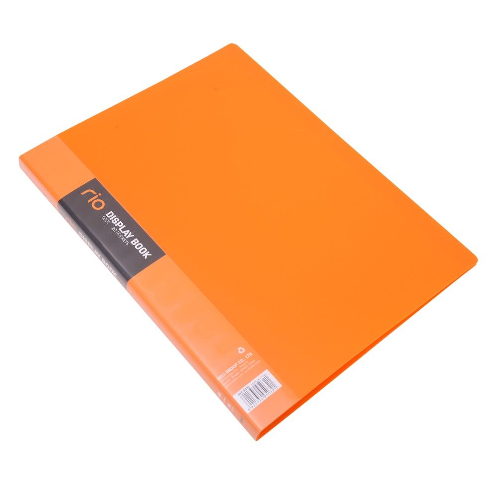 Папка с 20 джоба Deli Rio E5032, A4, PP, оранжева